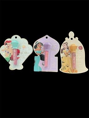 Disney Princess Lip Gloss Trio — Aqua, Lavender & Amber Caps